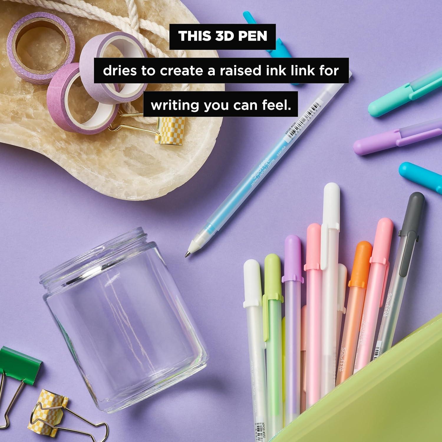 SAKURA Souffle Pastel Color 3-Dimensional Opaque Ink Pens, 10 Pen Set 58350(Souffle) - view 3