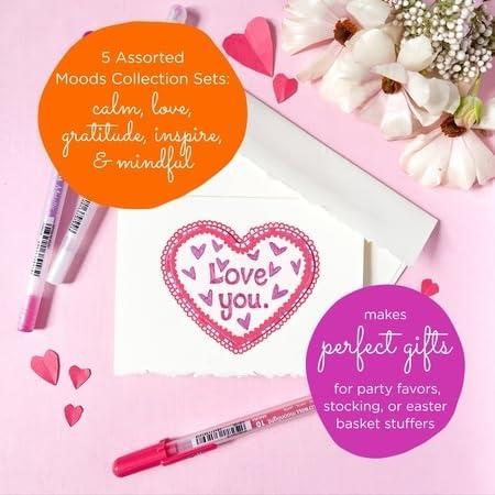 SAKURA Gelly Roll Moods Five Giftable 3 Pk Sets: Calm, Love, Gratitude, Inspire & Mindful, 15 Gel Pens - view 2