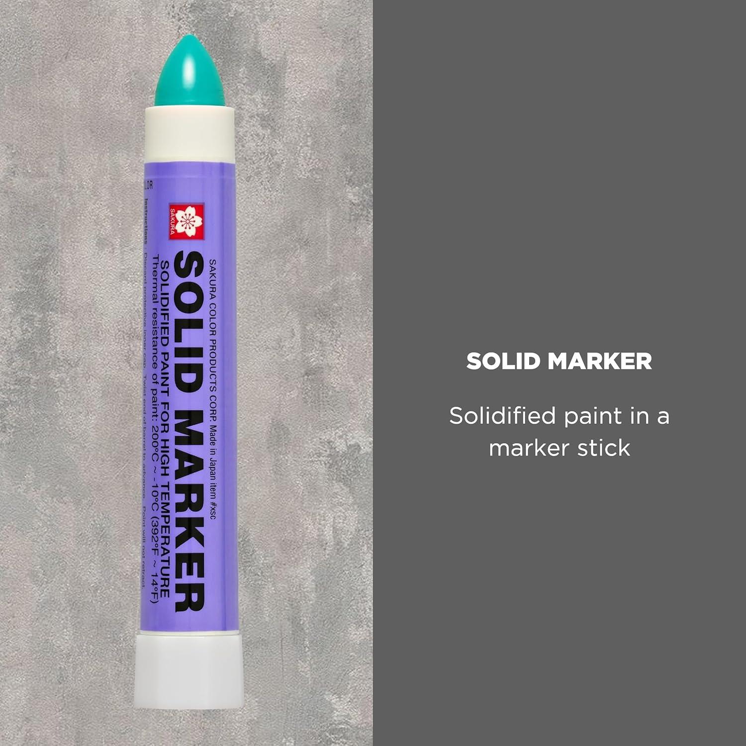 Sakura Solid Paint Markers – Permanent Marker Pens – Window, Wood & Glass Marker – White Paint – 1 Pack(Green Paint)