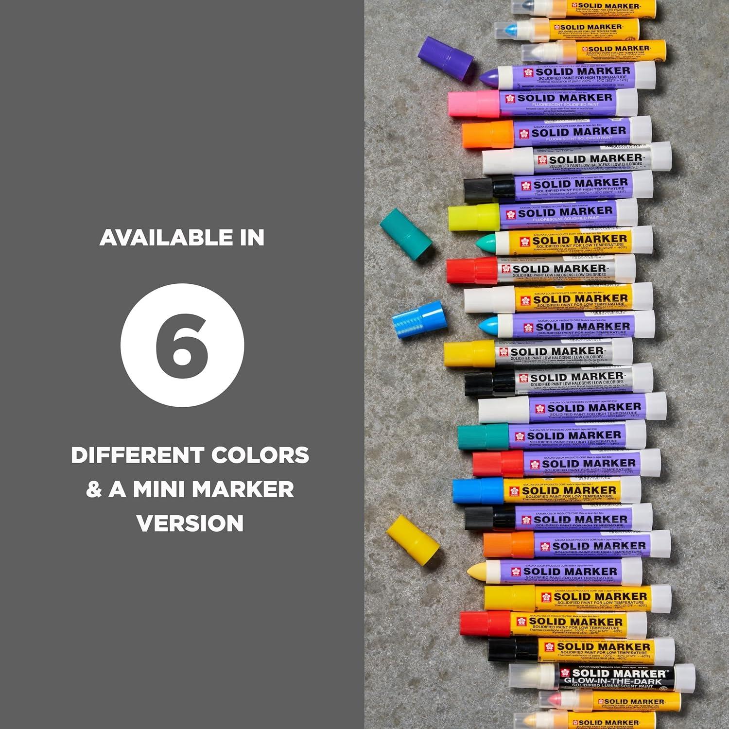 Sakura Solid Paint Markers with Twist Up Tip – Low Temperature Permanent Marker Pens – Window, Wood, & Glass Marker – Yellow Paint – 1 Pack - view 5