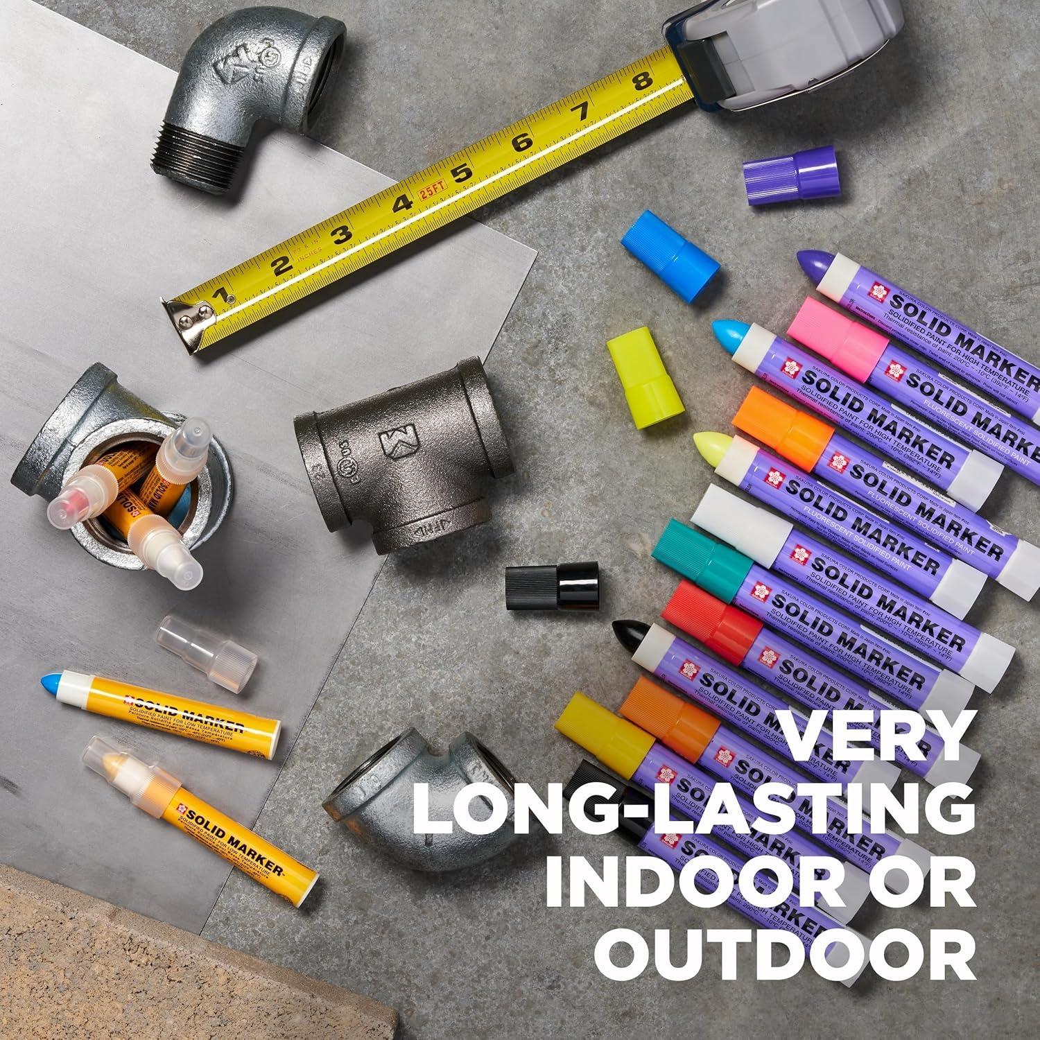 Sakura Solid Paint Markers with Twist Up Tip – Low Temperature Permanent Marker Pens – Window, Wood, & Glass Marker – Yellow Paint – 1 Pack - view 6
