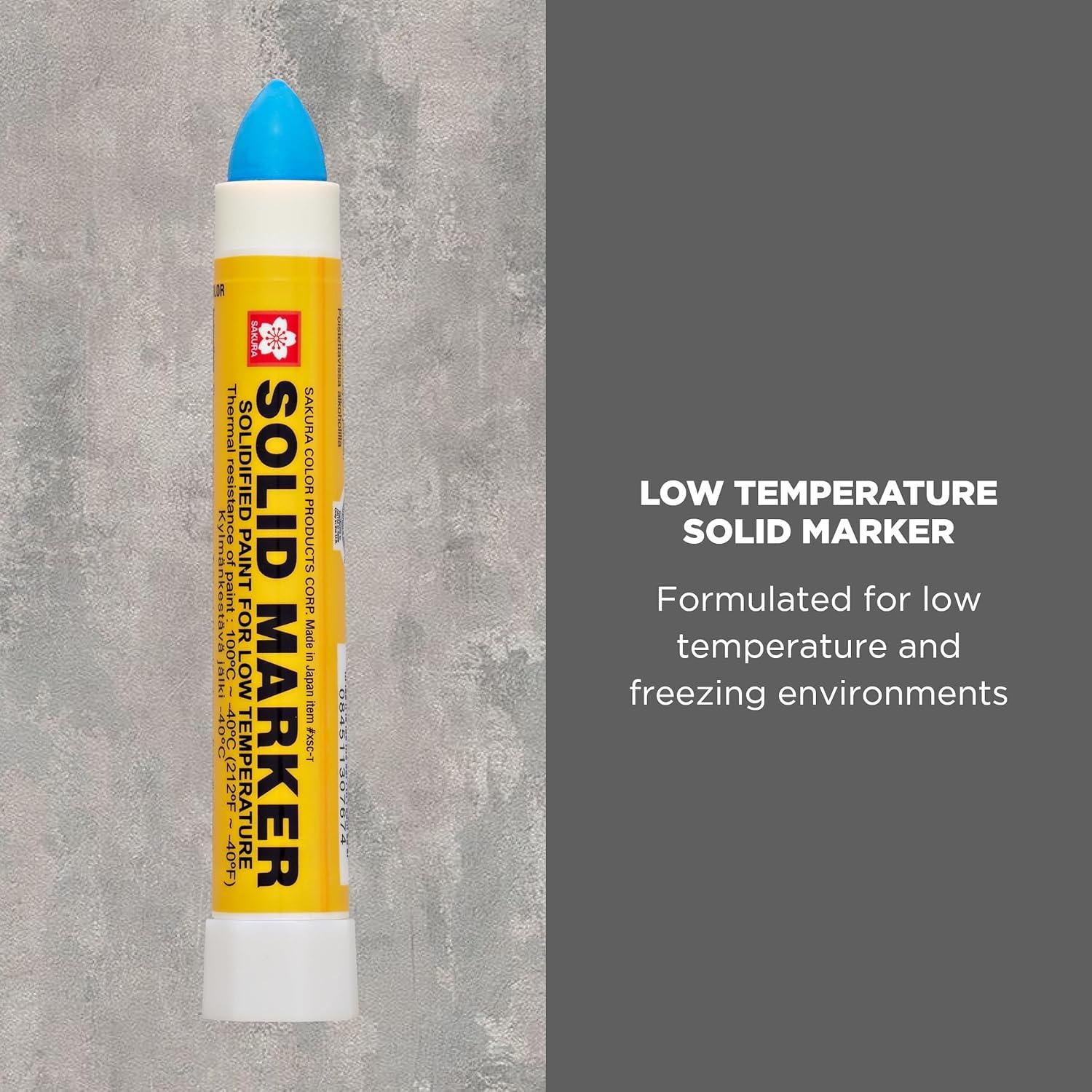 SAKURA Solid Paint Markers with Twist Up Tip – Low Temperature Permanent Marker Pens – Window, Wood, & Glass Marker – Blue Paint – 1 Pack(1)