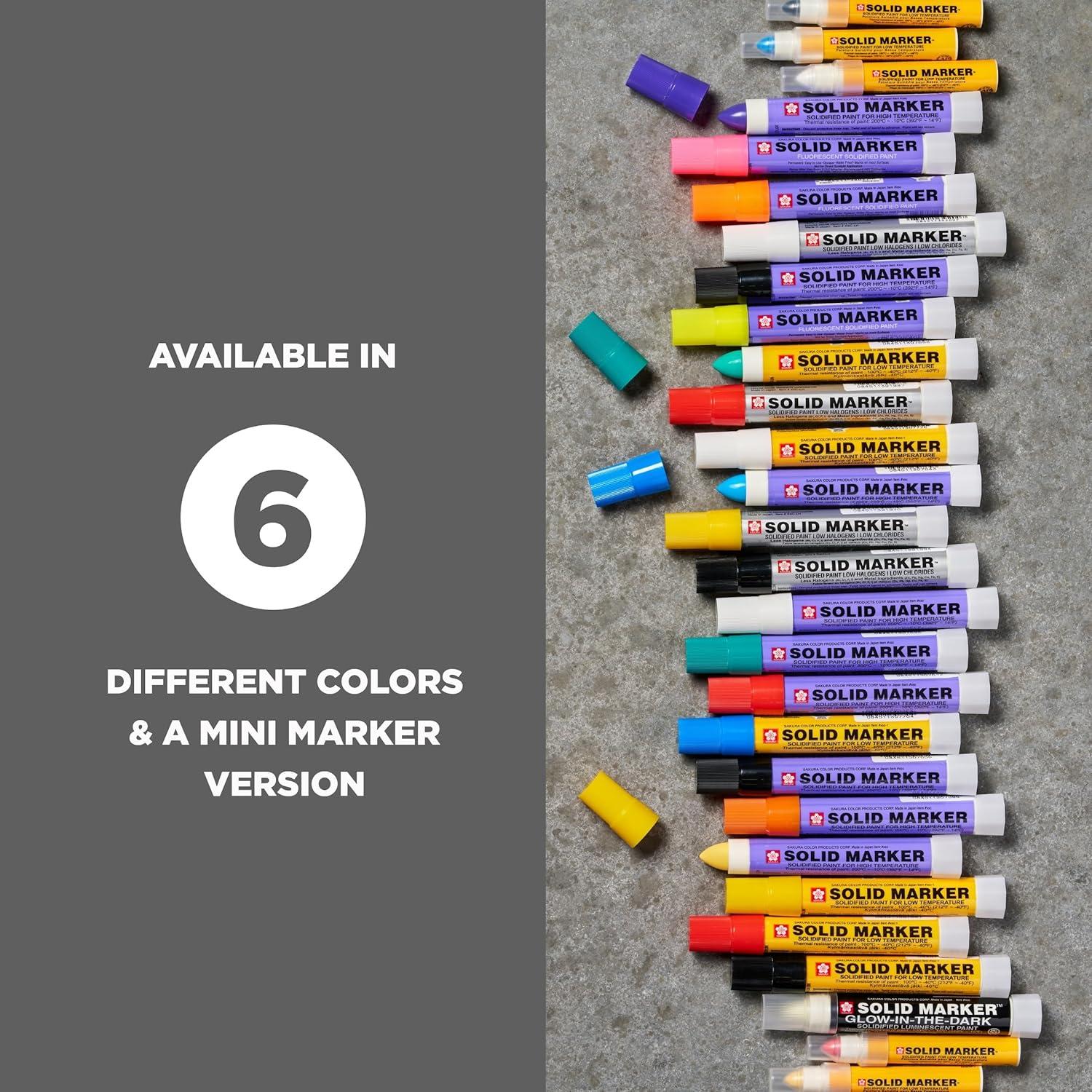 SAKURA Solid Paint Markers with Twist Up Tip – Low Temperature Permanent Marker Pens – Window, Wood, & Glass Marker – White Paint – 1 Pack(1 Count (Pack of 2)) - view 5