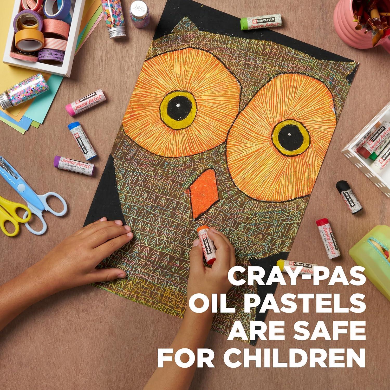 SAKURA Cray-Pas Junior Artist Oil Pastels, 16 Count (Pack of 1), Colors may vary(Chubbies 12 Color Set) - view 3