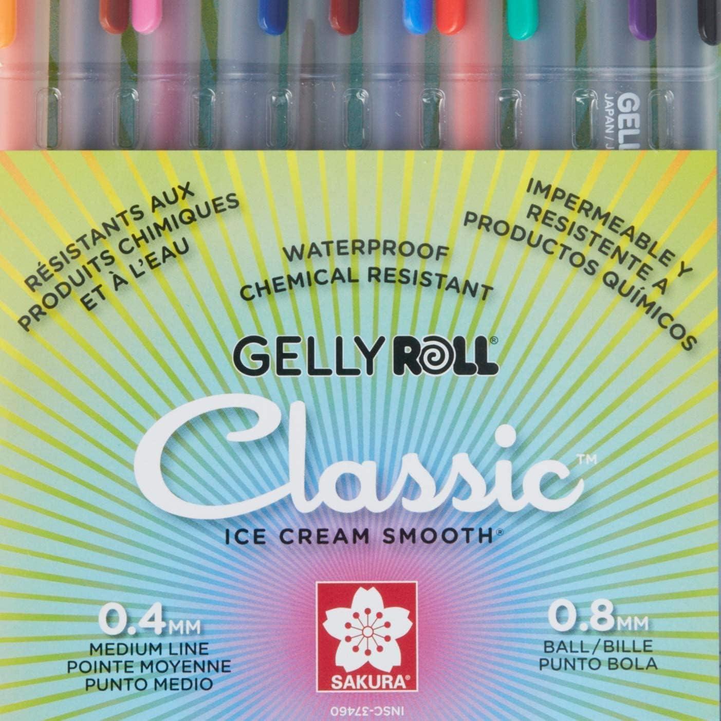 SAKURA Gelly Roll Classic, Medium Pt, Multicolor, 10 PK 37460(10 Colors) - view 7