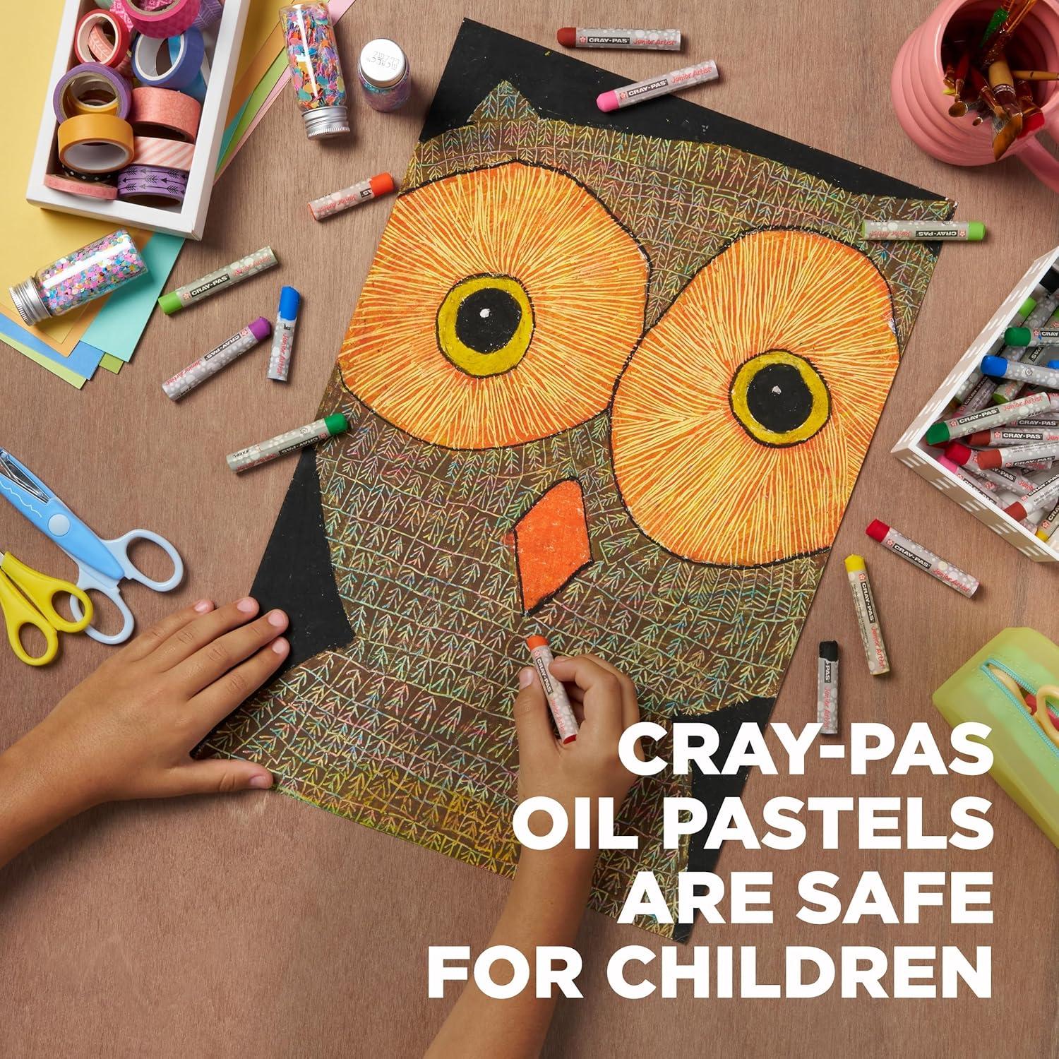 SAKURA Cray-Pas Junior Artist Oil Pastels, 16 Count (Pack of 1), Colors may vary(Jumbo Colorpack 288 Pc) - view 3