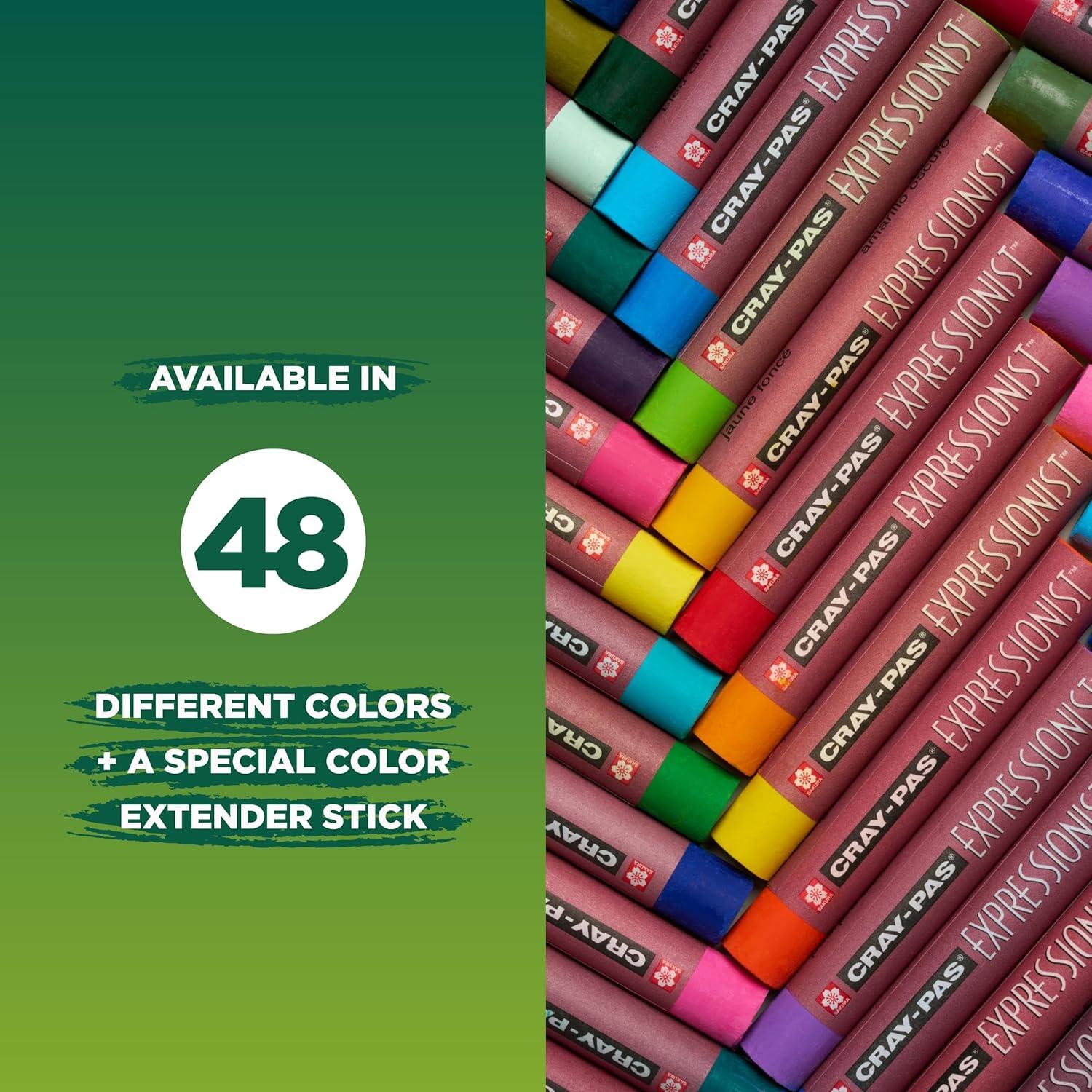 SAKURA XLP50 50-Piece Cray-Pas Expressionist Oil Pastel Set, Assorted Color(1 Count (Pack of 50)) - view 6