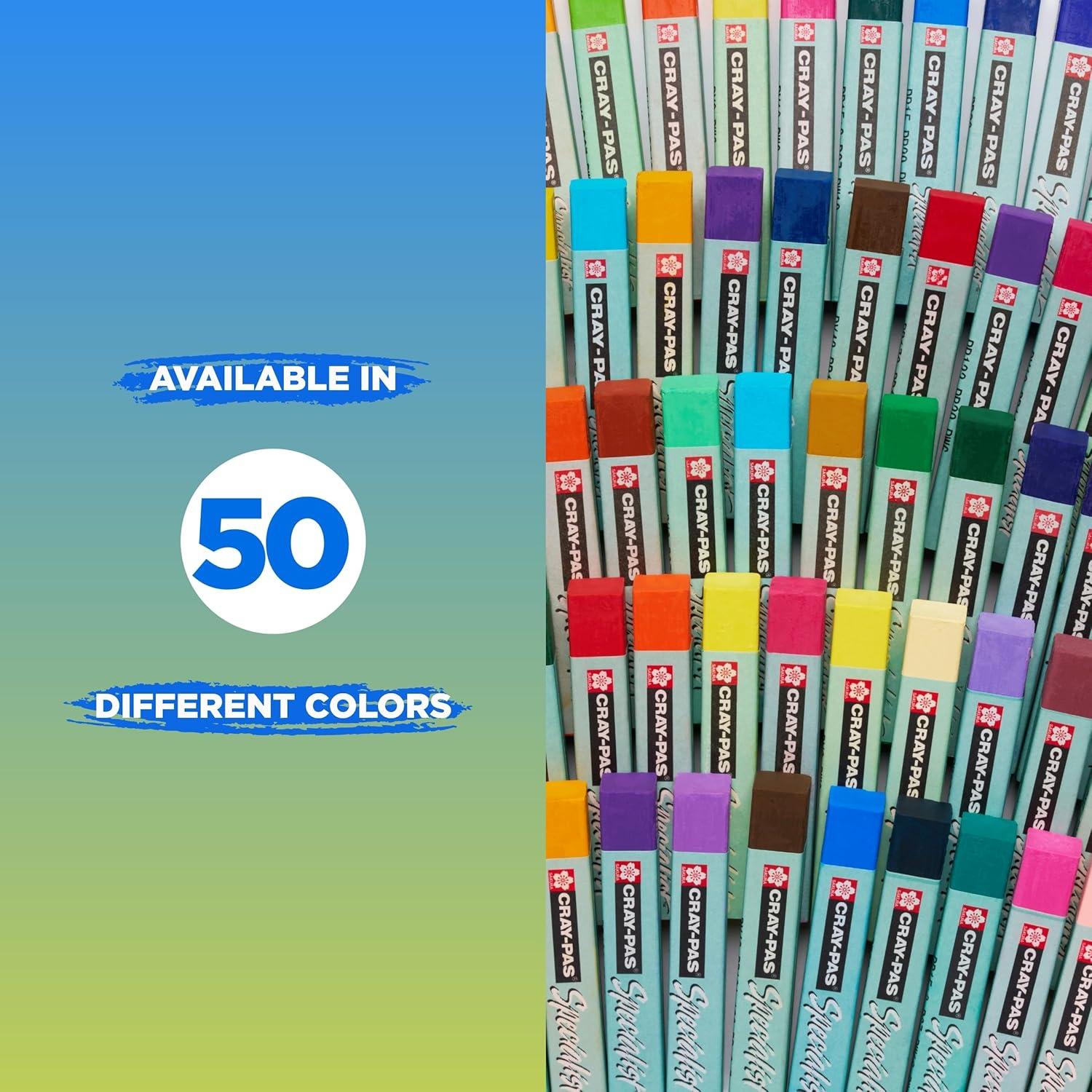 SAKURA 12-Piece Cray Pas Specialist Colors May Vary Oil Pastel Set(1 Count (Pack of 12))