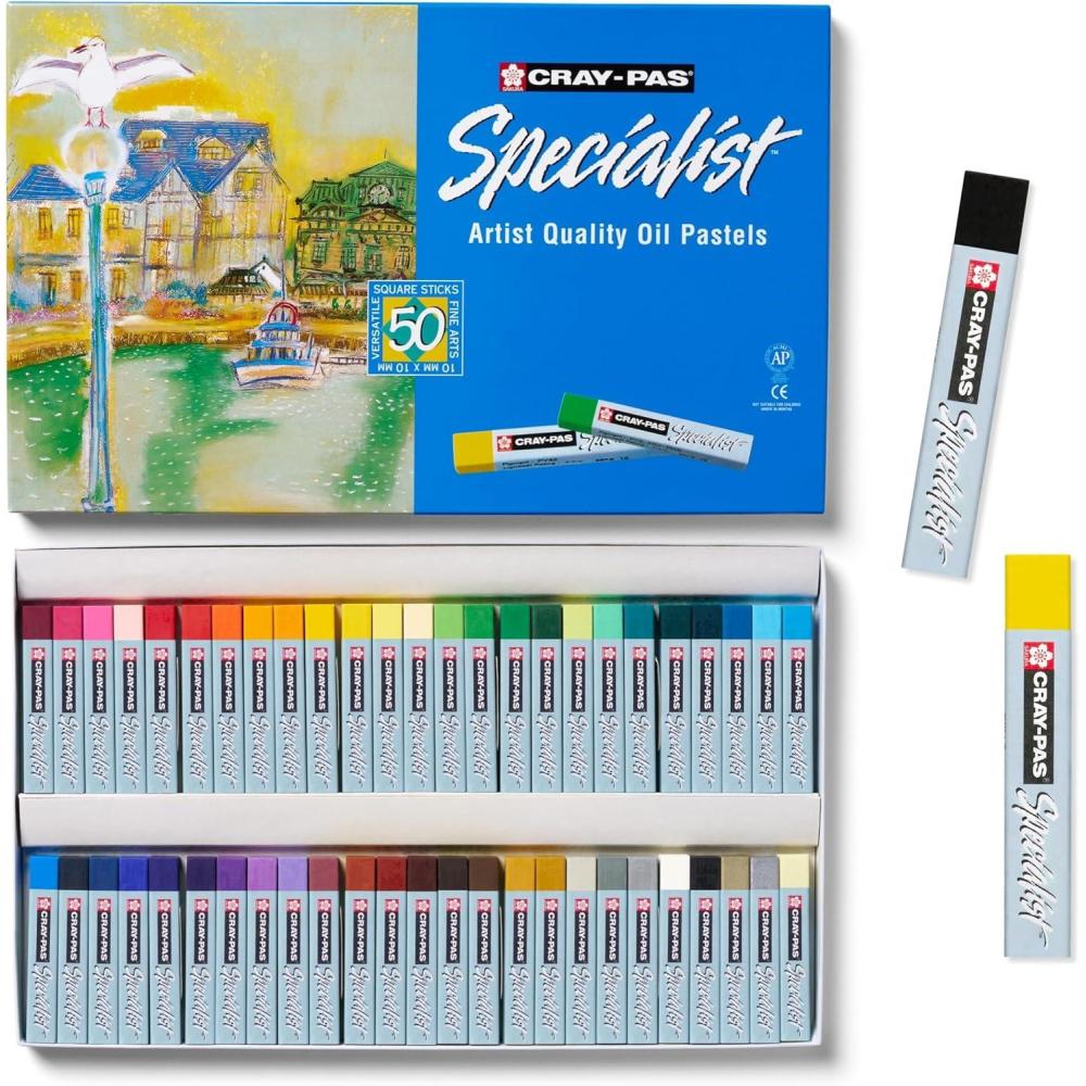 SAKURA 12-Piece Cray Pas Specialist Colors May Vary Oil Pastel Set(50 Count (Pack of 1)) - view 2