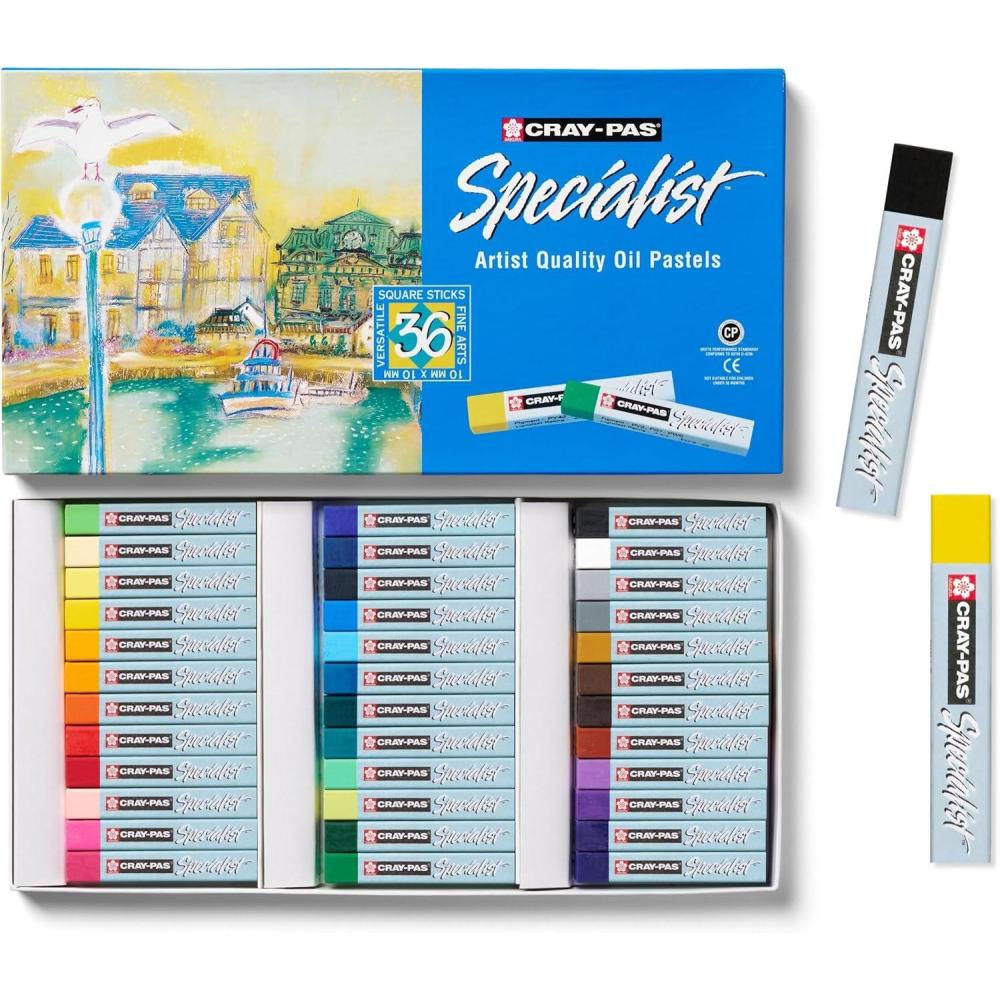 SAKURA 12-Piece Cray Pas Specialist Colors May Vary Oil Pastel Set(1 Count (Pack of 36)) - view 2