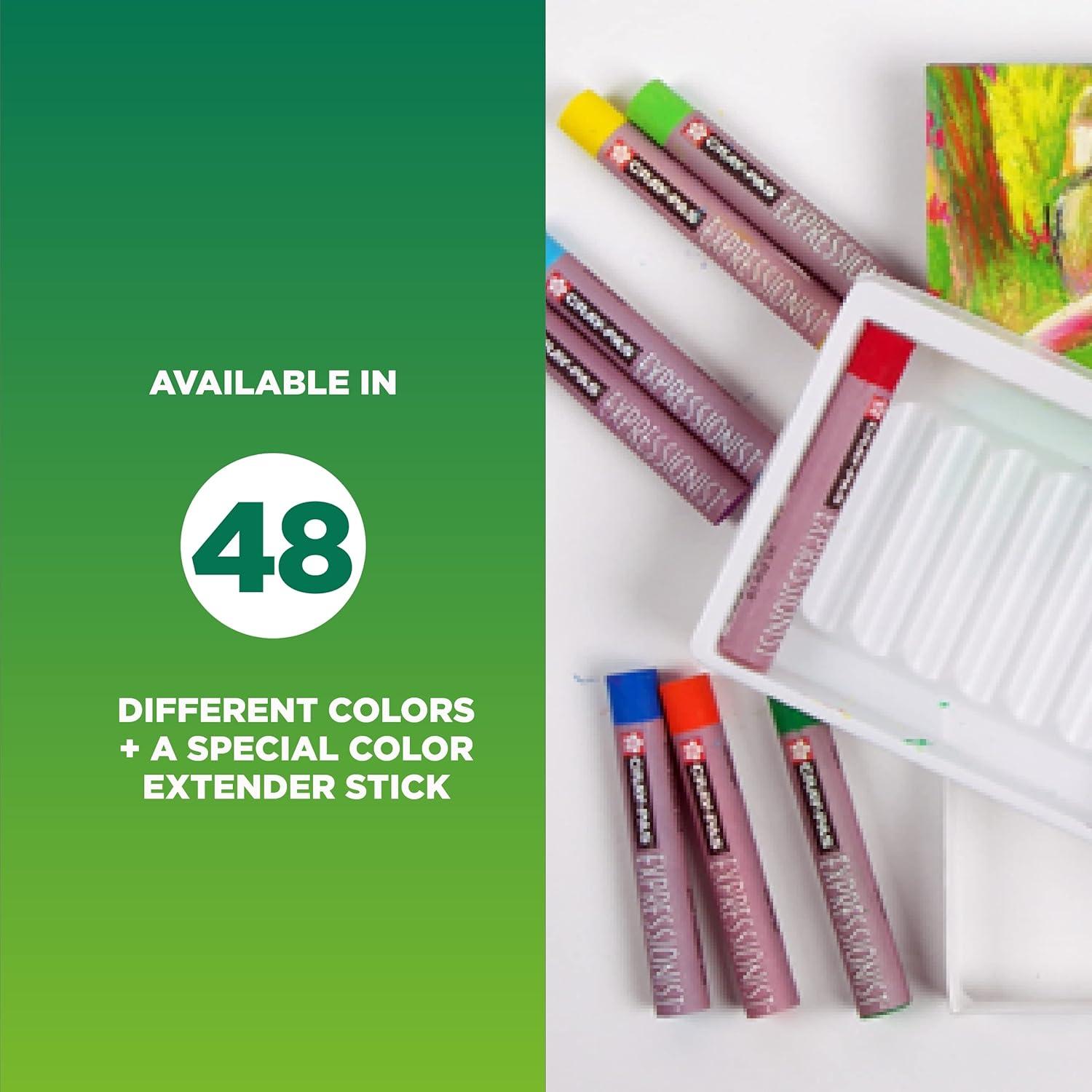 SAKURA Cray-Pas Expressionist Oil Pastel Set – Soft Oil Pastels for Artists – 12 Colors - view 6