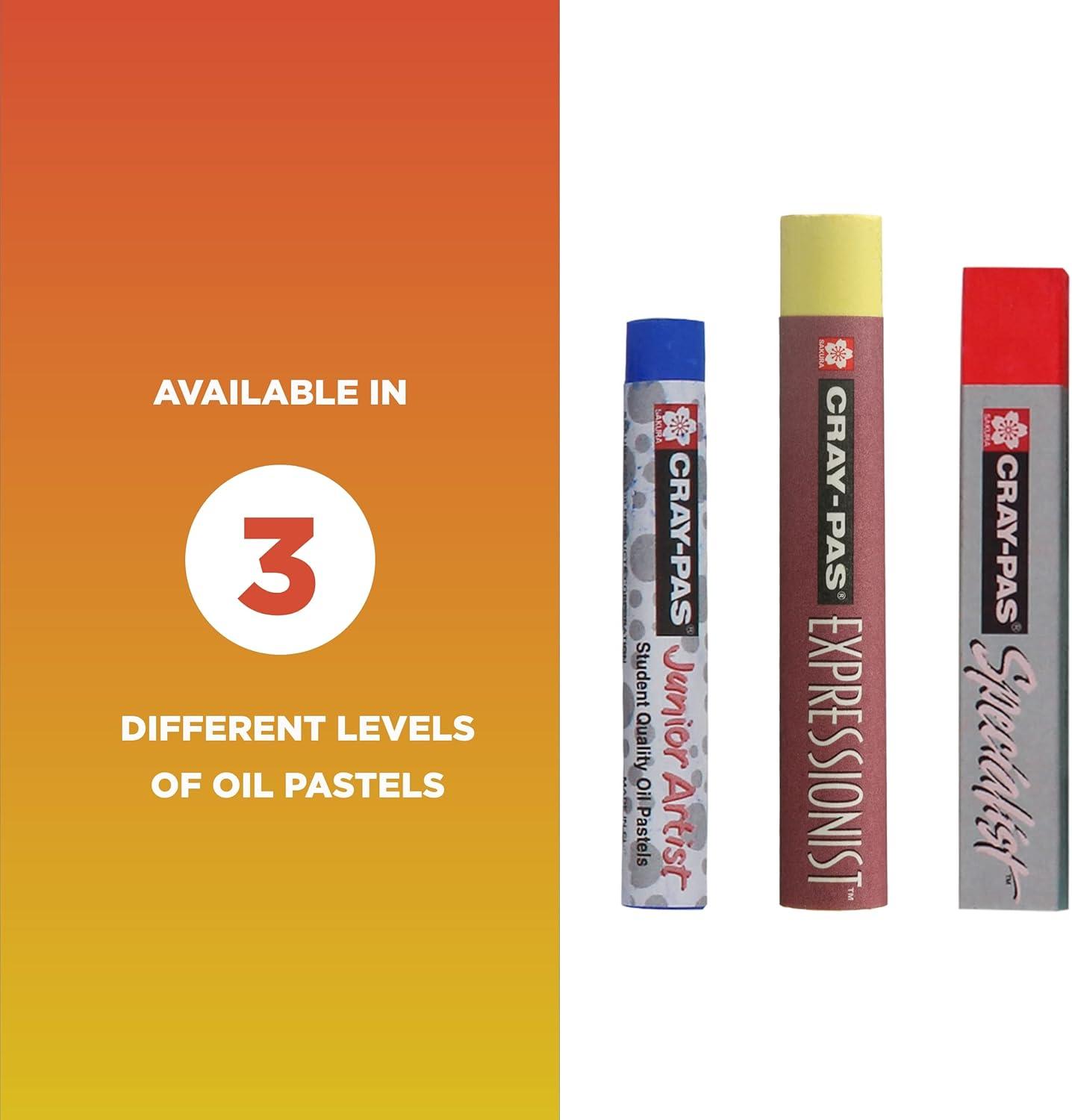 SAKURA Cray-Pas Junior Artist Oil Pastel Set – Chubbies Pastel Size – Soft Oil Pastels for Kids & Artists – 12 Colors & Soft Oil Pastels for Kids & Artists – 50 Sticks - view 6