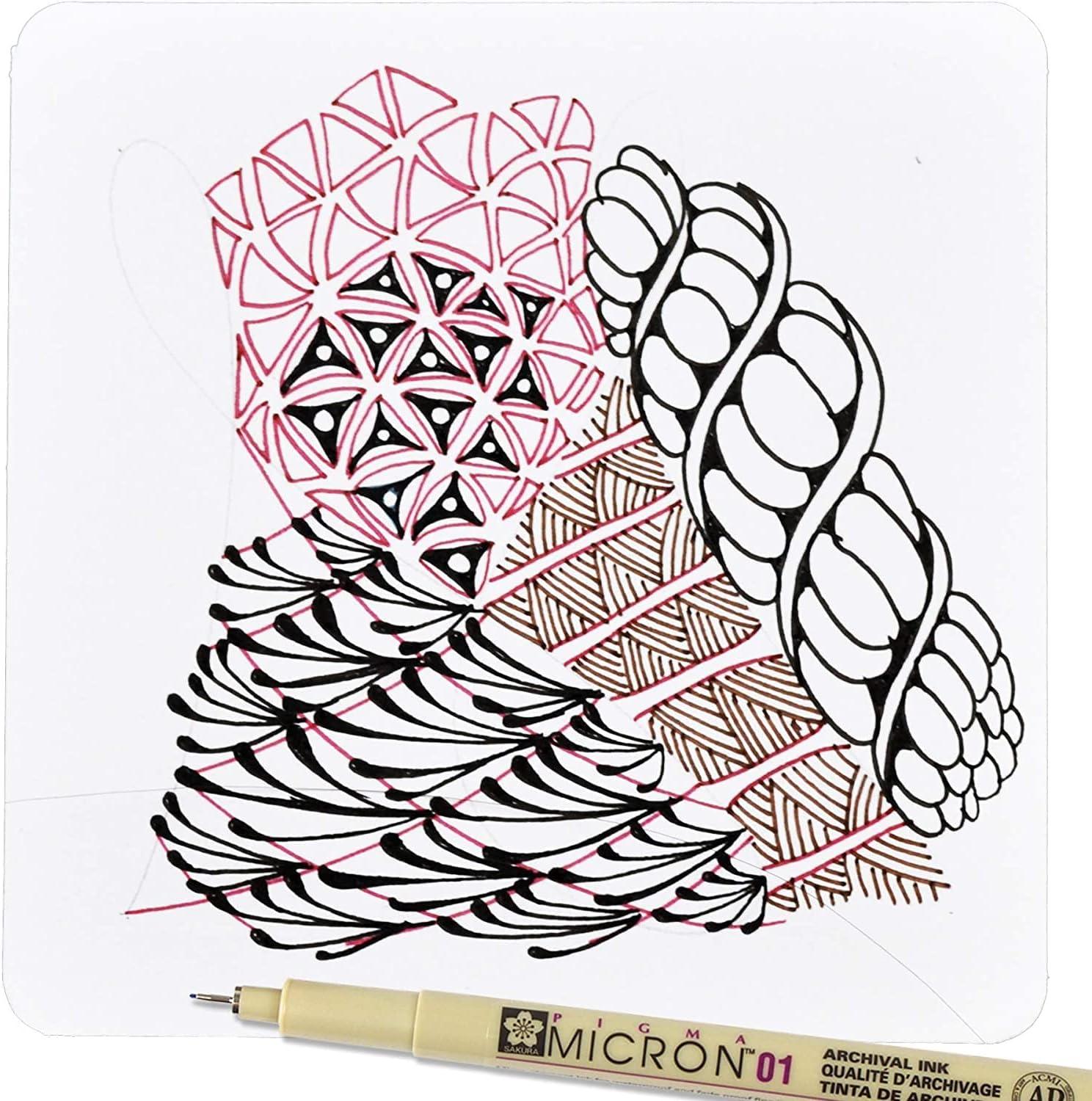 SAKURA Pigma Micron Fineliner Pens – Archival Black Ink Pens – Pens for Writing, Drawing, or Journaling – Assorted Point Sizes – 6 Pack(Black) - view 7