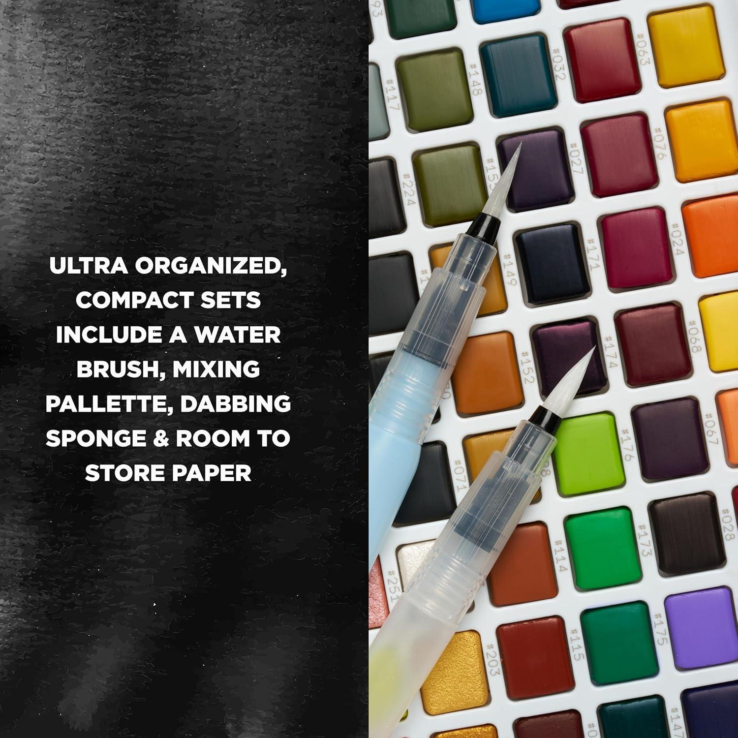 SAKURA XNCW-24N, 24 Assorted Watercolors Field Sketch Set with Brush(Multicolor) - view 6