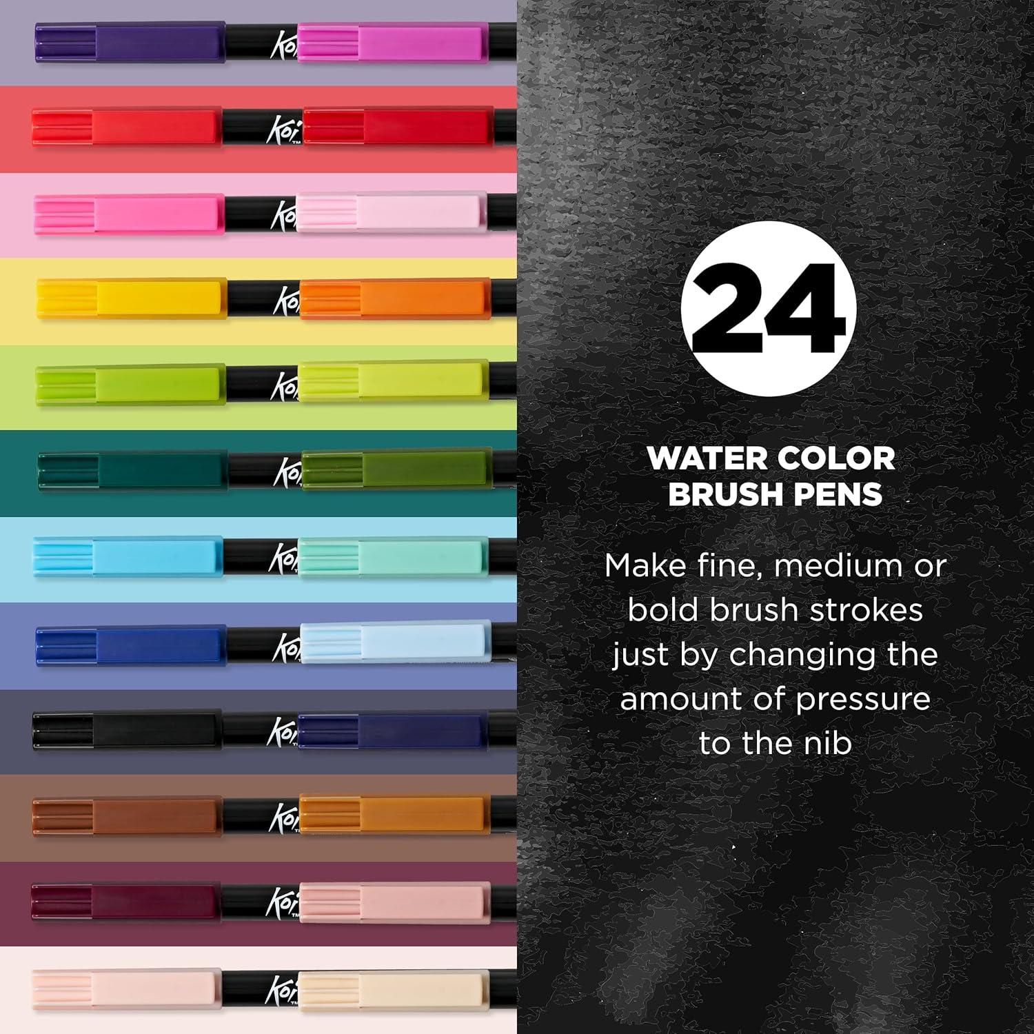 SAKURA XBR-12SA 12-Piece Koi Assorted Coloring Brush Pen Set(24 Color Set) - view 2
