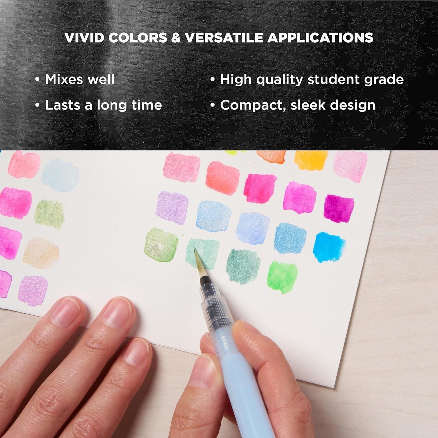SAKURA Koi Field 30 Assorted Watercolors with Water Brush Sketch Set XNCW-30N(72 Colors)