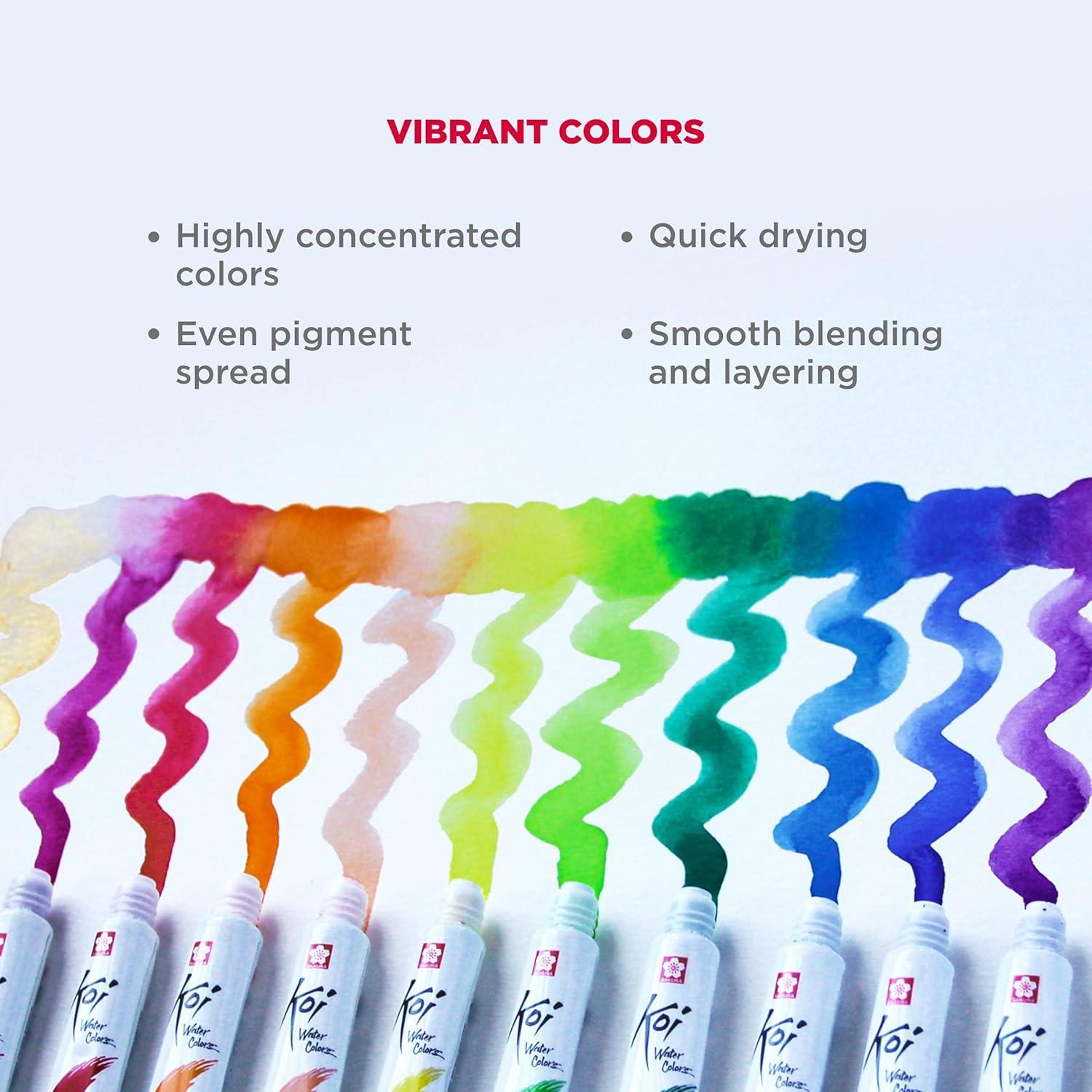 SAKURA Koi Water Color Paint, 12ml Tubes, 24 Colors XMW12L-24SET - view 2