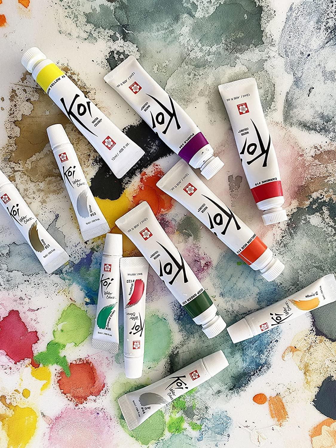 SAKURA Koi Water Color Paint, 5ml Tubes, 24 Colors XMW5L-24SET(24 Colors) - view 8