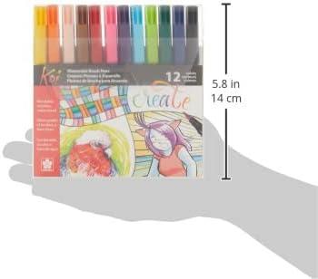 SAKURA XBR-12SA 12-Piece Koi Assorted Coloring Brush Pen Set(12 Color Set) - view 2