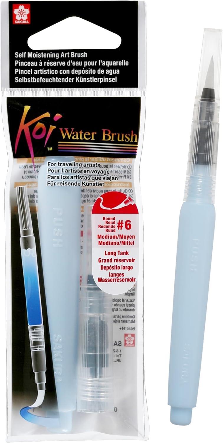 SAKURA Koi Water Color Brush 4-ml Tank, Large Round Brush 38552(Clear) - view 8