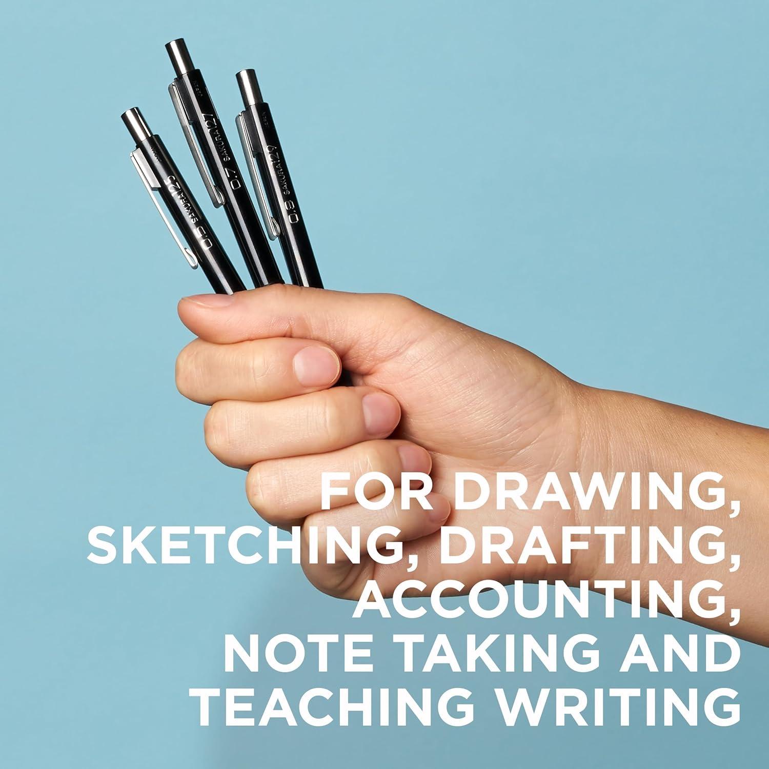 SAKURA 5 Refill Erasers with 2 Eraser Holders for XS Series Pencils 50249(1 Count (Pack of 1)) - view 4