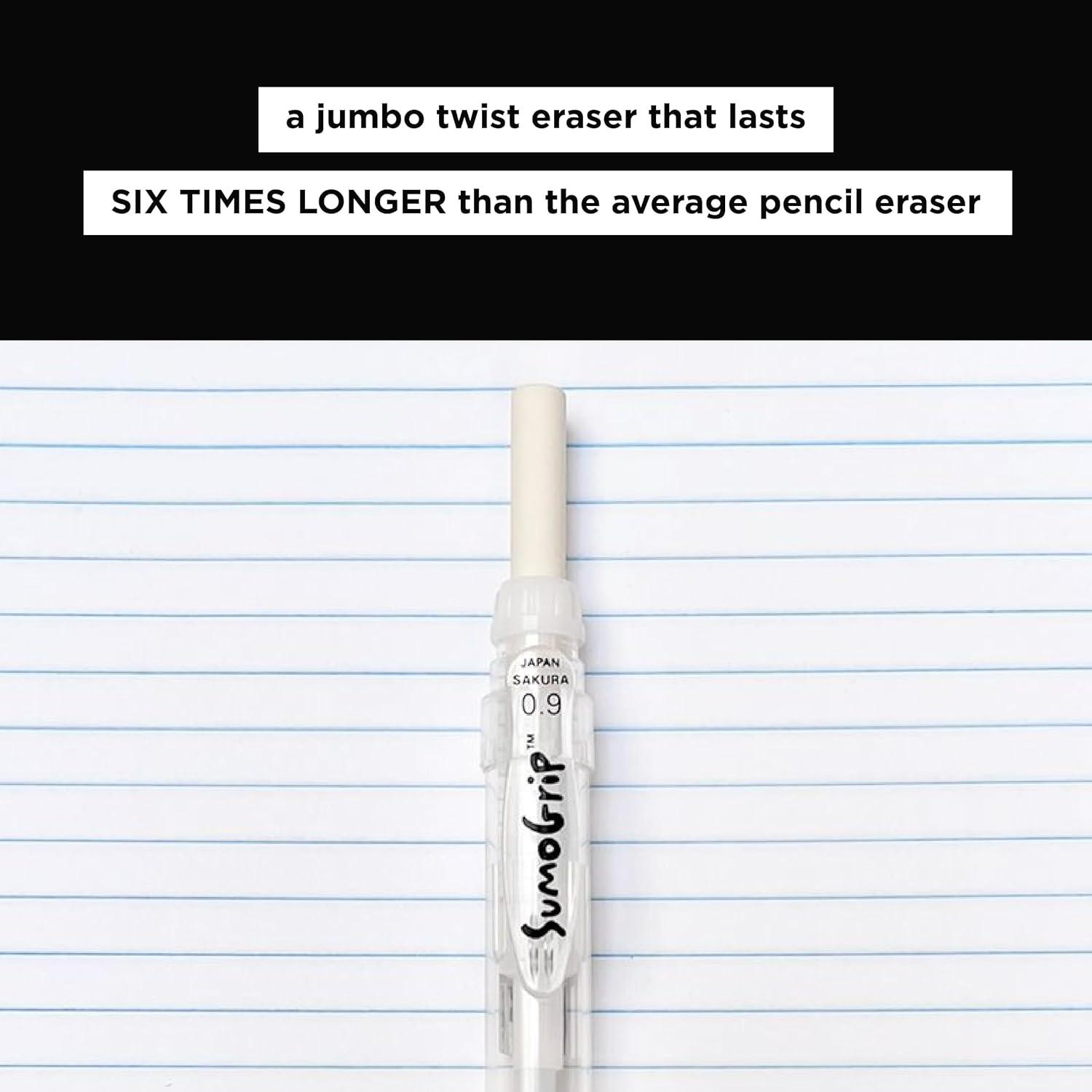 SAKURA 50280 SumoGrip 0.9-mm Pencil with Eraser, Clear(Clear) - view 4