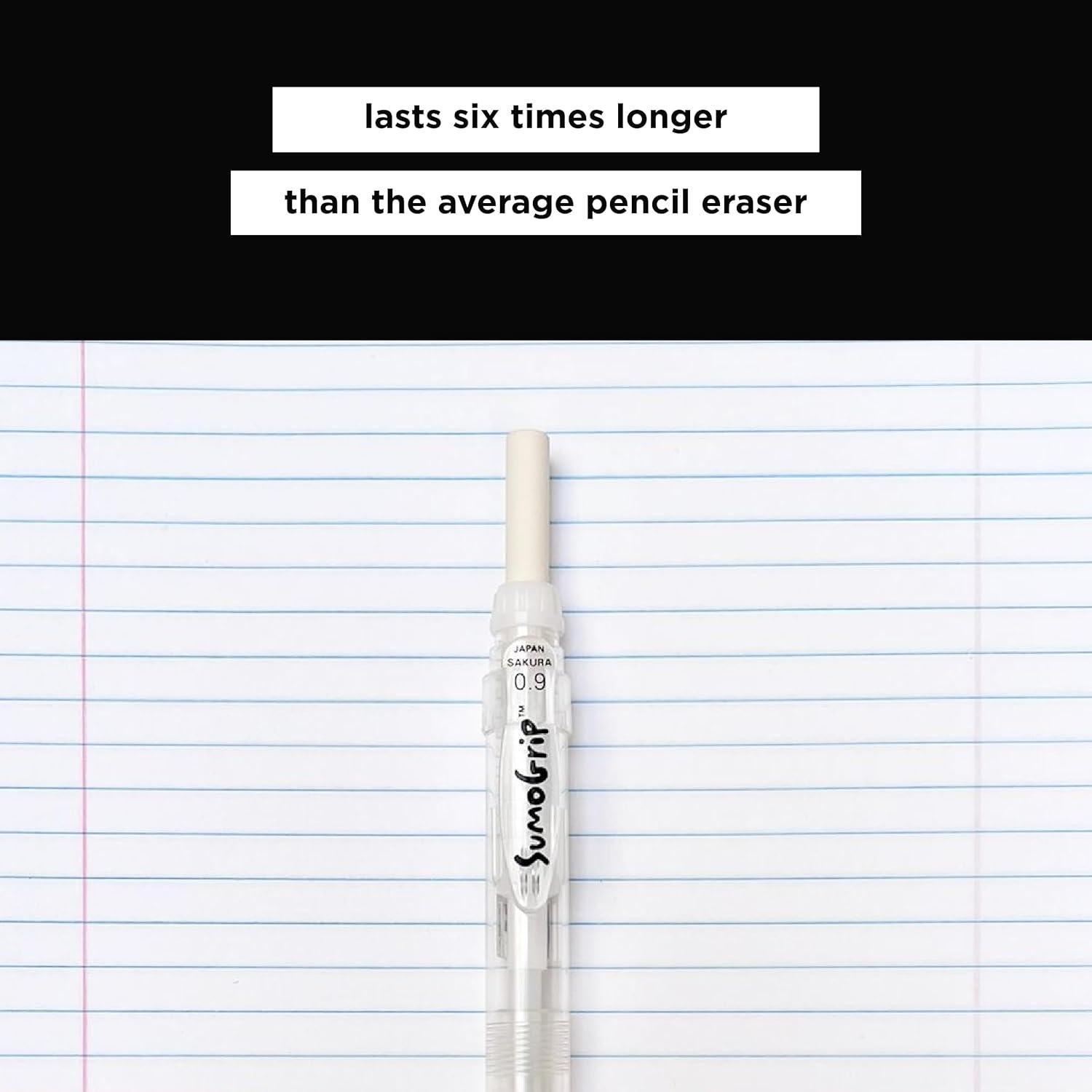 SAKURA 50250 SumoGrip Mechanical Pencil Eraser Refill, 3 / Pack – White(1 Count (Pack of 6)) - view 3