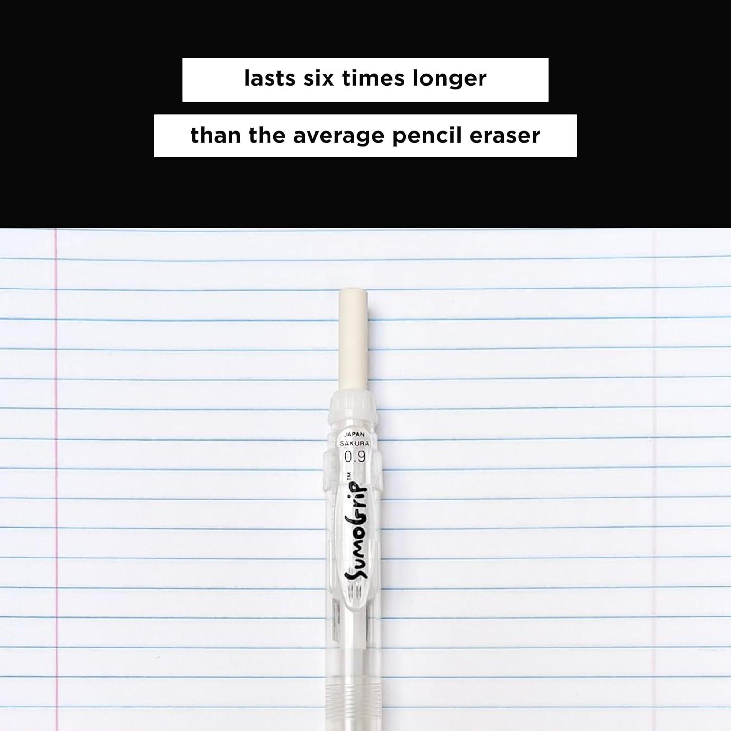SAKURA 50250 SumoGrip Mechanical Pencil Eraser Refill, 3 / Pack – White(1 Count (Pack of 3)) - view 3